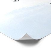 Birth Stats Baby of our Dreams Boy Nursery Poster (Ecke)