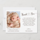 Birth Stats Foto Neue Baby Dusche Ankündigung (Vorderseite)