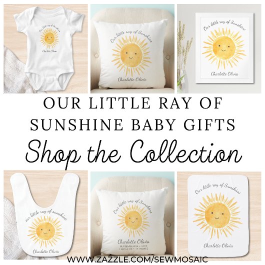 Birth Stats Sunshine Throw Kissen