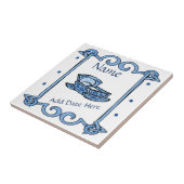 Birth Tile, Dutch Look, Personalize Fliese (Seite)