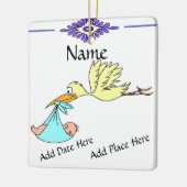 Birth Tile, Dutch Look, Personalize Keramikornament (Links)