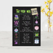 Birth Year 1920 Fun Facts Karte (Gelbe Blume)