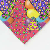 Birthay Party Hats Fleecedecke (Ecke)