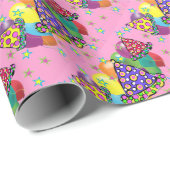 Birthay Party Hats Geschenkpapier (Rolleneckpunkt)