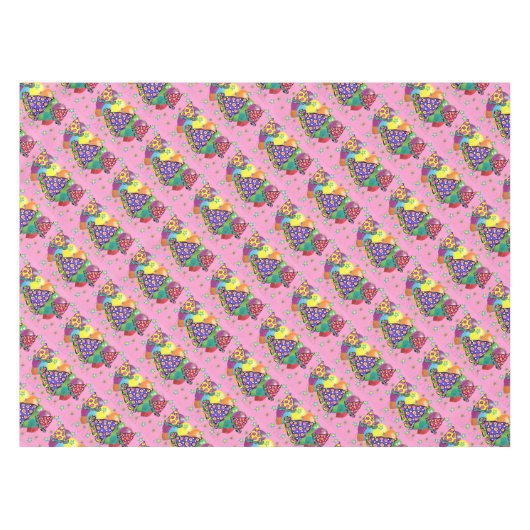 Birthay Party Hats Tischdecke (Vorderseite (Horizontal))