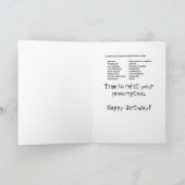 'Birthdavia' Birthday Card Karte (Innenseite)
