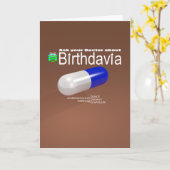 'Birthdavia' Birthday Card Karte (Gelbe Blume)