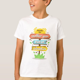Birthday Adventure Zeichen Natur T-Shirt