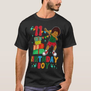Birthday African American Boy 11. Geburtstag Young T-Shirt