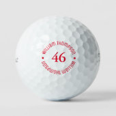 Birthday Age Golfer-Geschenk Golfball (Vorderseite)
