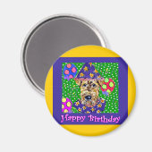 Birthday Airedale Magnet (Vorderseite/Rückseite)