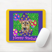 Birthday Airedale Mousepad (Mit Mouse)