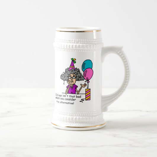 Birthday Alternative Spaß Bierglas (Rechts)