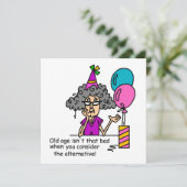 Birthday Alternative Spaß Karte (Stehend Vorderseite)