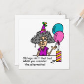 Birthday Alternative Spaß Karte (Vorderseite/Rückseite Beispiel)