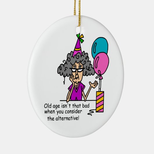 Birthday Alternative Spaß Keramikornament (Rechts)