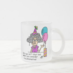 Birthday Alternative Spaß Mattglastasse