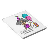 Birthday Alternative Spaß Notizblock (angewinkelt)