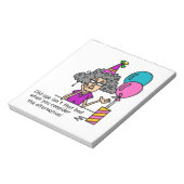 Birthday Alternative Spaß Notizblock (Rotiert)