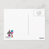 Birthday Alternative Spaß Postkarte (Rückseite)