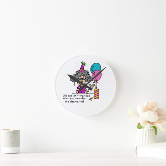 Birthday Alternative Spaß Runde Wanduhr (Zuhause)