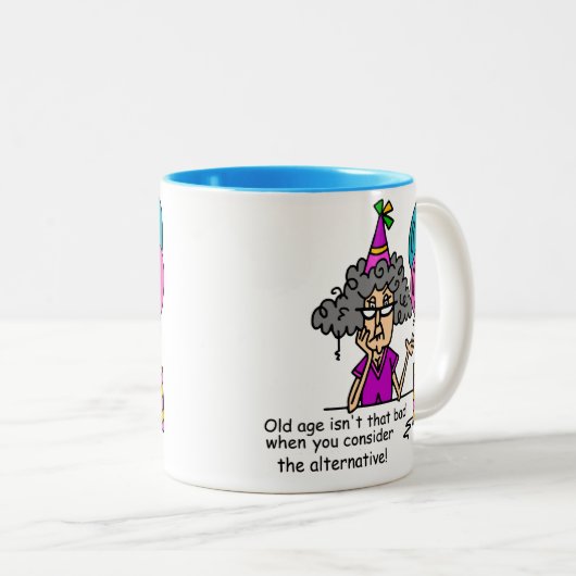 Birthday Alternative Spaß Zweifarbige Tasse (VorderseiteRechts)