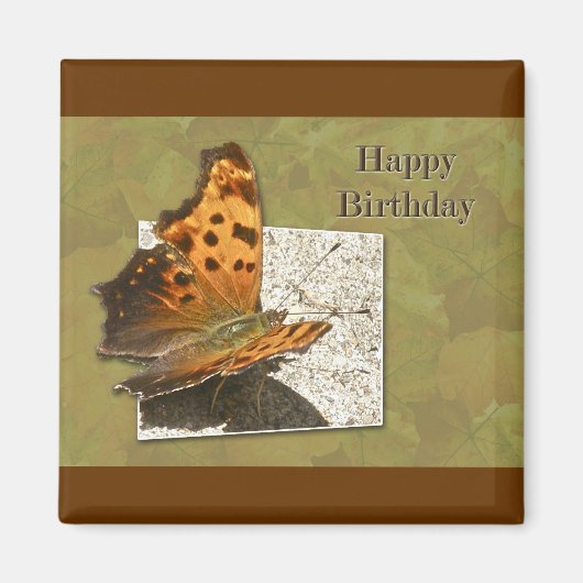 Birthday Angle Wing Comme Butterfly Magnet (Vorne)