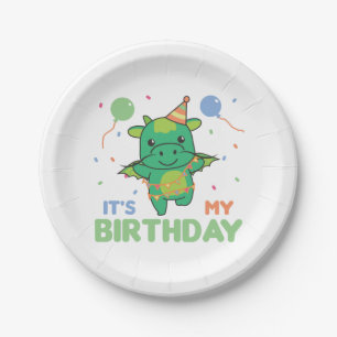 Birthday Animal Niedlich Dragon Kindergeburtstag P Pappteller