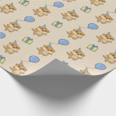 Birthday Animal Niedlich Meerkat Kindergeburtstag Geschenkpapier (Ecke)