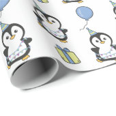 Birthday Animal Niedlich Penguin Kindergeburtstag Geschenkpapier (Rolleneckpunkt)