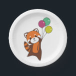 Birthday Animal Niedlich Red Panda Kindergeburtsta Pappteller<br><div class="desc">Ein niedliche Geburtstag Red Panda für die Geburtstagsparty Ihres Kindes. Dieser kleine rote Panda ist ideal für Kinder,  die Red Pandas Lieben. Mit diesem süße Tier wird die nächste Geburtstagsparty zum besonderen Ereignis.</div>