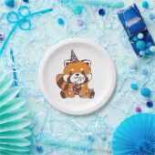 Birthday Animal Niedlich Red Panda Kindergeburtsta Pappteller (Party)