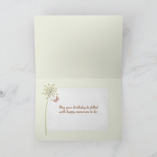 Birthday Antique Tea Cup Karte (Innenseite)