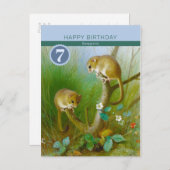 Birthday Archibald Thorburn Niedliche dormice CC01 Postkarte (Vorne/Hinten)