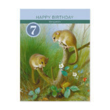 Birthday Archibald Thorburn Niedliche dormice CC01