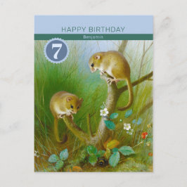 Birthday Archibald Thorburn Niedliche dormice CC01 Postkarte