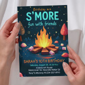 Birthday are Smore Fun With Friend - Cozy Campfire Einladung