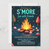 Birthday are Smore Fun With Friend - Cozy Campfire Einladung (Vorderseite)