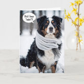 Birthday Australian Shepherd in Snowflakes Karte (Gelbe Blume)