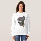 Birthday Axolotl Garland Sweatshirt (Vorne ganz)