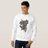 Birthday Axolotl Garland Sweatshirt (Vorne ganz)