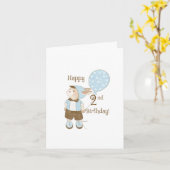 Birthday Baby Boy Two Karte (Gelbe Blume)