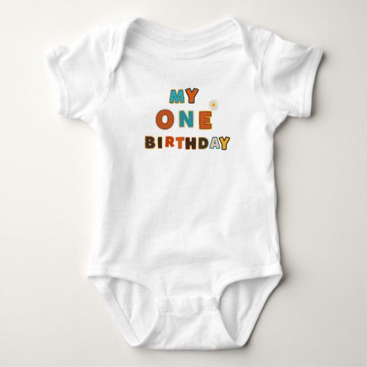 Birthday Baby Girl Strampler (Vorderseite)