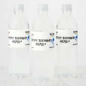 Birthday Baby Shark Wasserflaschenetikett (Flaschen)