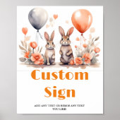 Birthday Baby Showroom OstersonneCustom Party-Zeic Poster (Vorne)