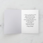 Birthday Baby's Breath Bouquet In White Jug Karte (Innenseite)