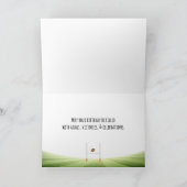 Birthday Bald Adler mit Fußball Karte (Innenseite)