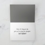Birthday Baldness Humor Karte (Innenseite)