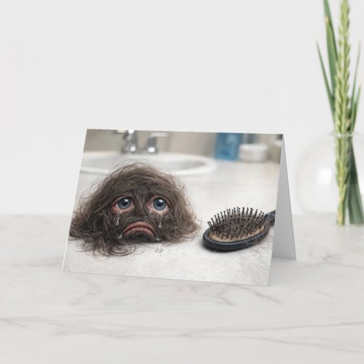 Birthday Baldness Humor Karte (Vorderseite)