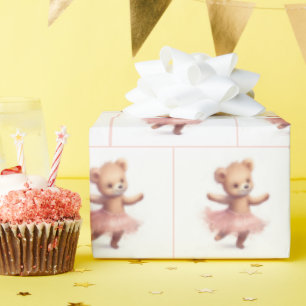 Birthday Ballerina Bear Geschenkpapier